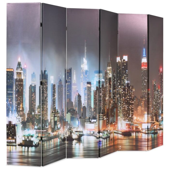 VXL8718475593362_g_en_hd_2.jpg Cloison de séparation pliable 228 x 170 cm New York la nuit – Image 2