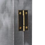 Cloison de séparation 120 x 170 cm Bus londonien Noir et blanc – Image 3