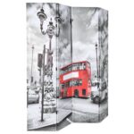 Cloison de séparation 160 x 170 cm Bus londonien Noir et blanc – Image 2