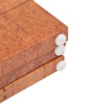 Cloison de séparation pliable 228 x 170 cm Carte du monde Jaune – Image 4