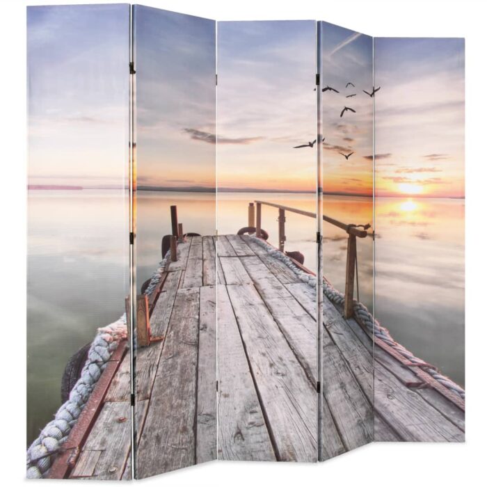 Cloison de séparation pliable 200 x 170 cm Lac – Image 2