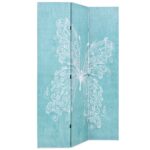 Cloison de séparation pliable 120 x 170 cm Papillon Bleu – Image 2