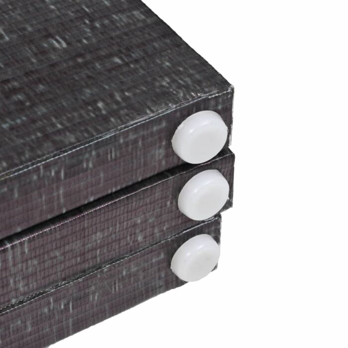 Cloison de séparation pliable 160 x 170 cm Plumes Noir et blanc – Image 4
