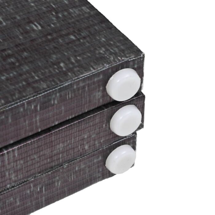 Cloison de séparation pliable 200 x 170 cm Plumes Noir et blanc – Image 4