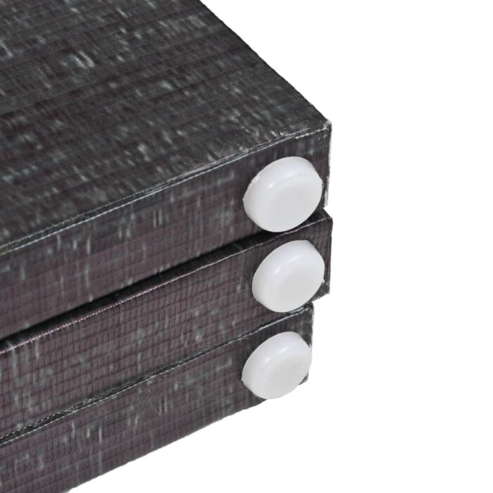 Cloison de séparation pliable 228 x 170 cm Plumes Noir et blanc – Image 4