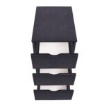 Meuble à tiroirs 33x45x60 cm Noir – Image 2