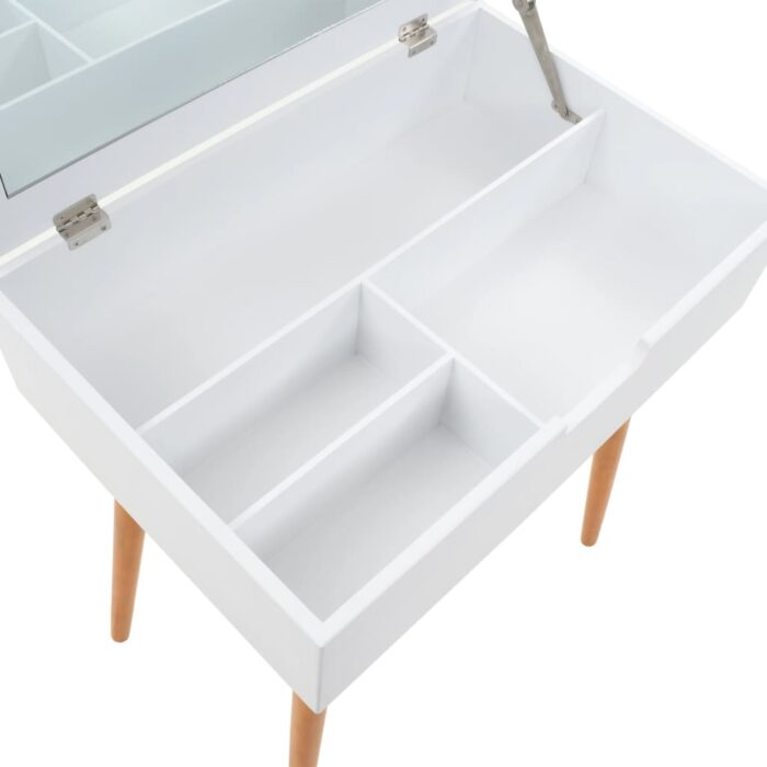 Coiffeuse avec miroir MDF 60 x 40 x 75 cm – Image 7