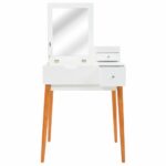 Coiffeuse avec miroir MDF 60 x 50 x 86 cm – Image 11