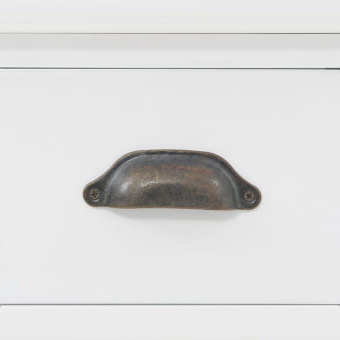 Vaisselier avec 4 portes MDF et Bois de pin 80x40x180 cm – Image 2