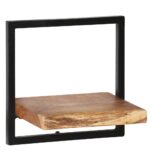 Set d'étagères murales 5 pcs Bois d'acacia massif et acier – Image 3