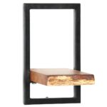 Set d'étagères murales 5 pcs Bois d'acacia massif et acier – Image 6
