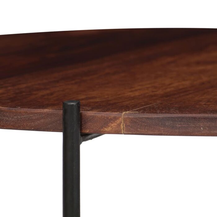 Ensemble de table basse 2 pcs Bois massif 60x35 cm – Image 5