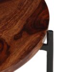 Ensemble de table basse 2 pcs Bois massif 60x35 cm – Image 6