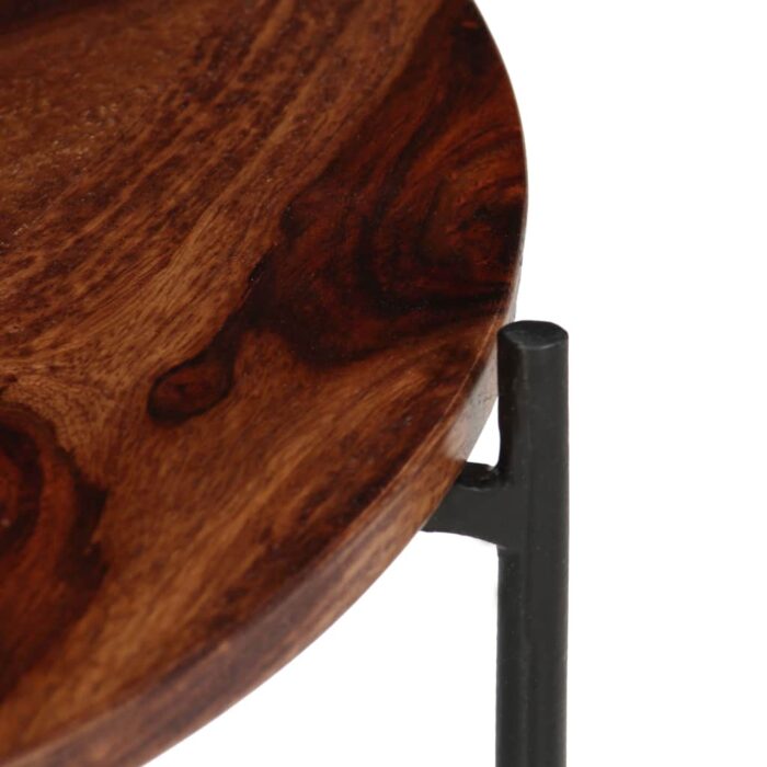 Ensemble de table basse 2 pcs Bois massif 60x35 cm – Image 6