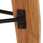 Tabourets de bar lot de 2 bois d'acacia massif – Image 5