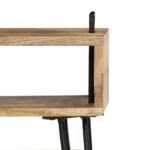 Table de chevet Bois de manguier massif 40 x 34 x 47 cm – Image 5
