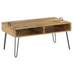 Table basse Bois de manguier massif 100x60x45 cm – Image 10