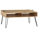 Table basse Bois de manguier massif 100x60x45 cm – Image 2