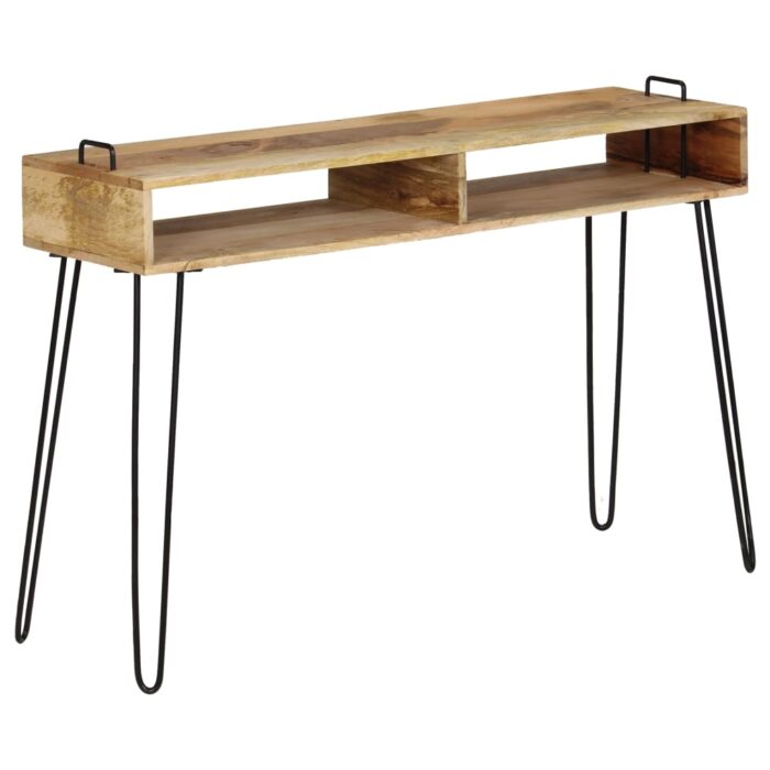 Table console Bois de manguier massif 115 x 35 x 76 cm – Image 1