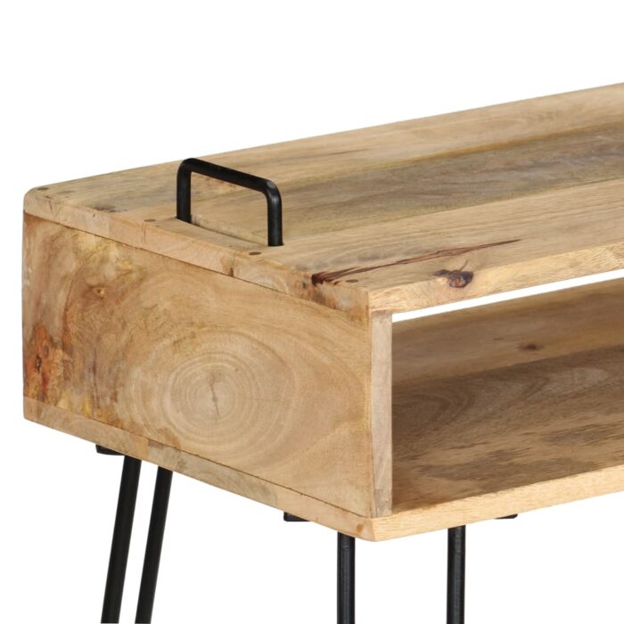 Table console Bois de manguier massif 115 x 35 x 76 cm – Image 3