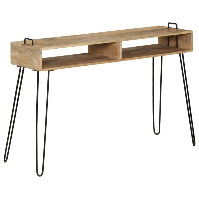 Table console Bois de manguier massif 115 x 35 x 76 cm – Image 7