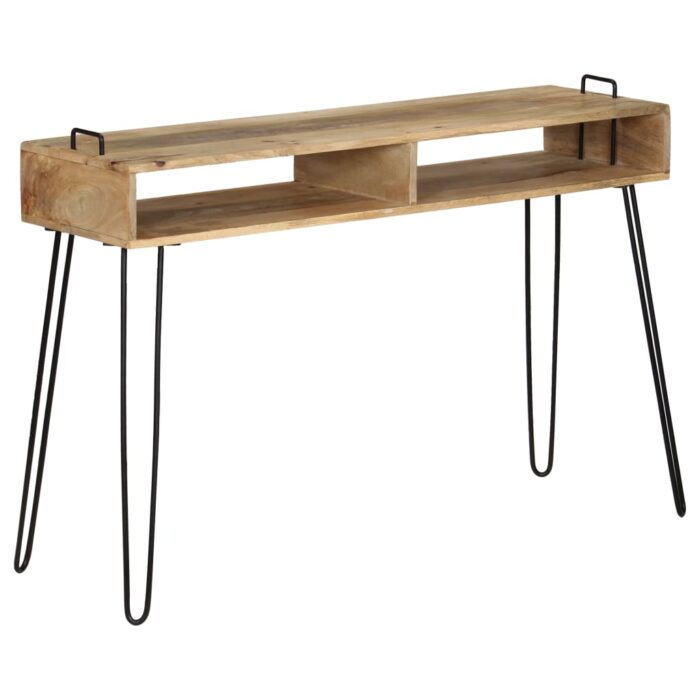 Table console Bois de manguier massif 115 x 35 x 76 cm – Image 9