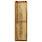 Porte-manteau mural 2 pcs Bois de manguier massif 36x110x3 cm – Image 5