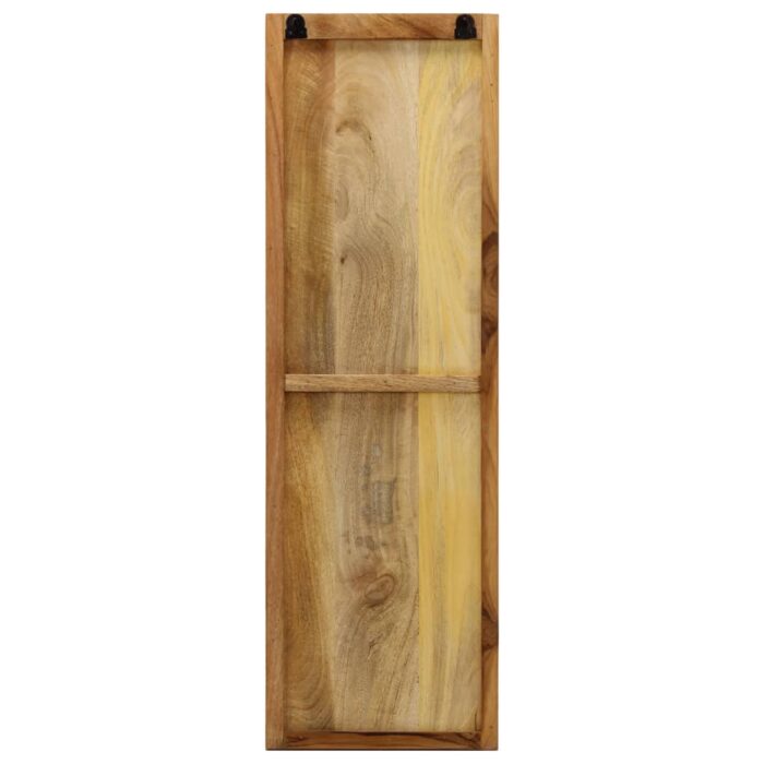 Porte-manteau mural 2 pcs Bois de manguier massif 36x110x3 cm – Image 5
