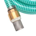 Tuyau d'aspiration avec raccords en laiton 7 m 25 mm Vert – Image 3