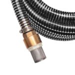 Tuyau d'aspiration avec raccords en laiton 7 m 25 mm Noir – Image 3
