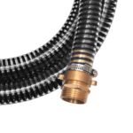 Tuyau d'aspiration avec raccords en laiton 7 m 25 mm Noir – Image 4