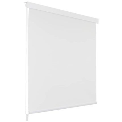 Store roulant de douche 100x240 cm Blanc