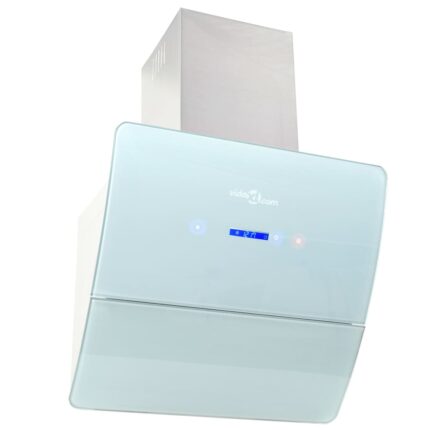 Hotte murale acier inoxydable 756 m³/h 60 cm blanc