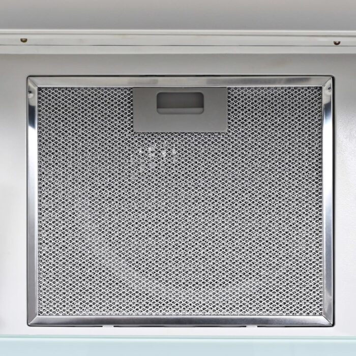 Hotte murale acier inoxydable 756 m³/h 60 cm blanc – Image 2