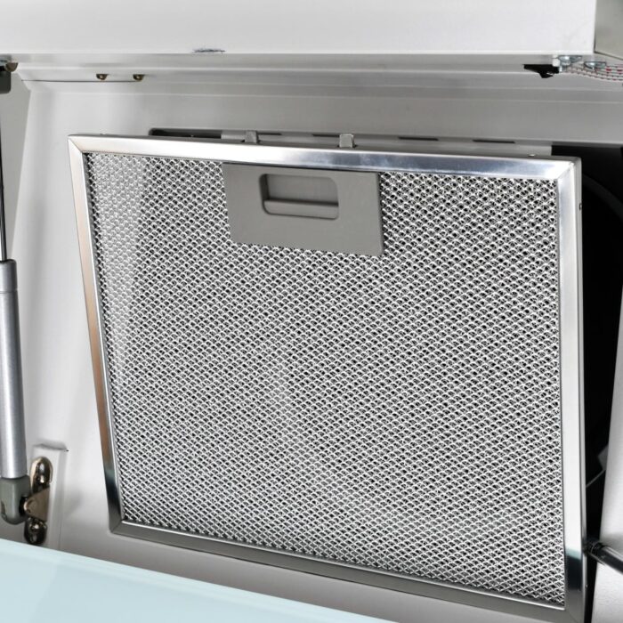 Hotte murale acier inoxydable 756 m³/h 60 cm blanc – Image 5