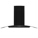 Hotte murale Acier inoxydable 756 m³/h 90 cm Noir – Image 3