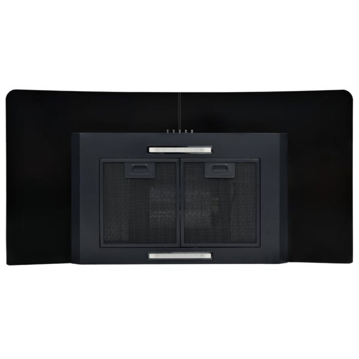 Hotte murale Acier inoxydable 756 m³/h 90 cm Noir – Image 6