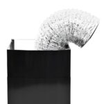 Hotte murale Acier inoxydable 756 m³/h 90 cm Noir – Image 7