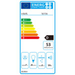 Hotte murale Acier inoxydable 756 m³/h 90 cm Noir – Image 8