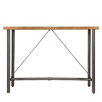 Table de bar Teck recyclé massif 150x70x106 cm – Image 3