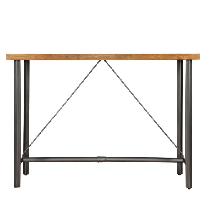 Table de bar Teck recyclé massif 150x70x106 cm – Image 3