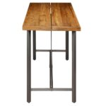Table de bar Teck recyclé massif 150x70x106 cm – Image 4