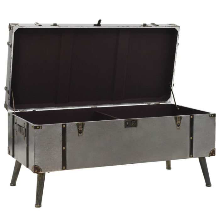 Table basse MDF et aluminium 102x51x47,5 cm – Image 6