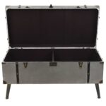 Table basse MDF et aluminium 102x51x47,5 cm – Image 7