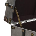 Table basse MDF et aluminium 102x51x47,5 cm – Image 8