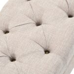 Banc de rangement Bois massif et acier 111x34x37 cm – Image 7