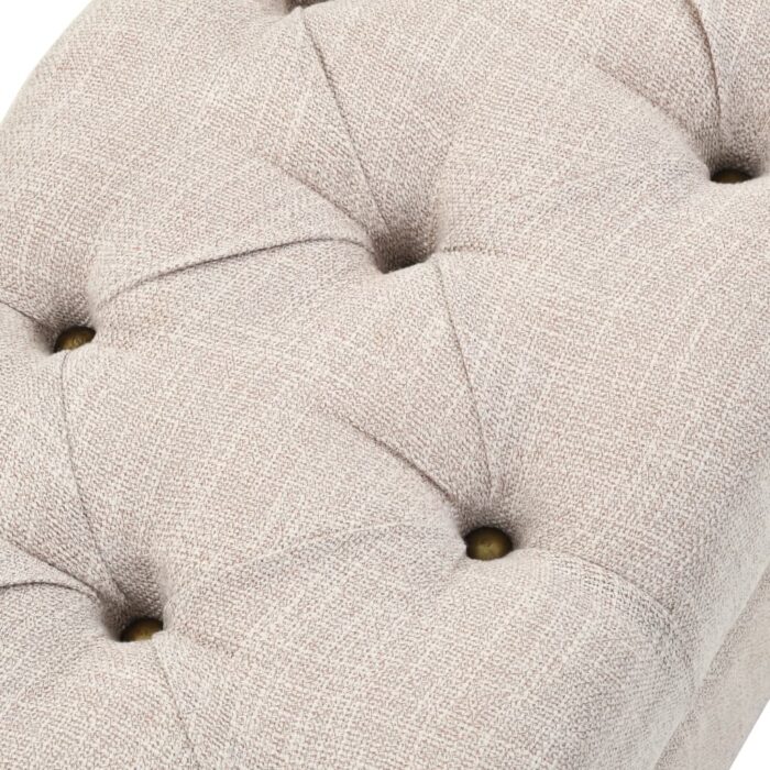 Banc de rangement Bois massif et acier 111x34x37 cm – Image 7