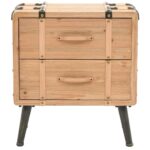 Table de chevet Bois de sapin massif 50 x 35 x 57 cm – Image 2