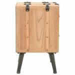 Table de chevet Bois de sapin massif 50 x 35 x 57 cm – Image 3