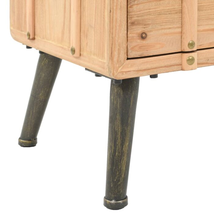 Table de chevet Bois de sapin massif 50 x 35 x 57 cm – Image 6